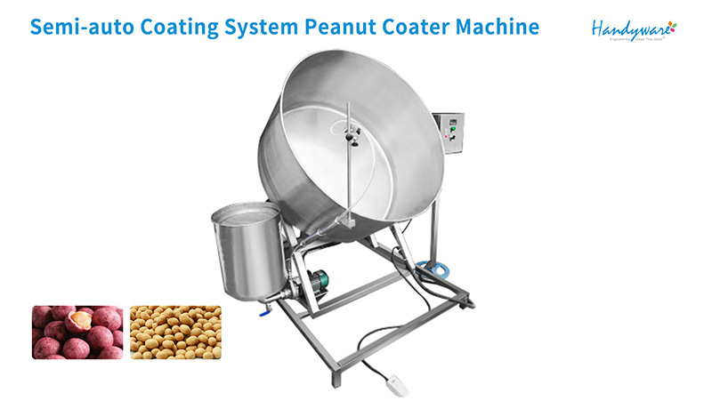 Semi-auto Coating System Peanut Coater Machine For Sale