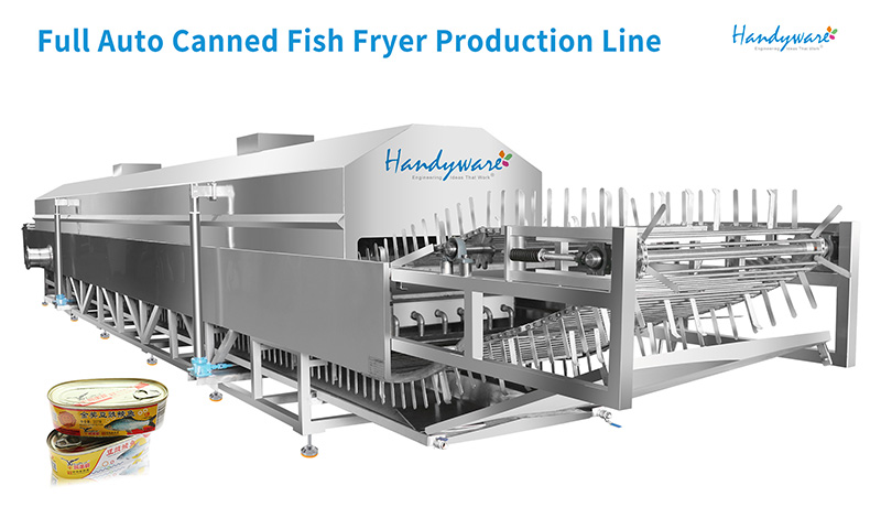 Full Auto Canned Fish Fryer Production Line