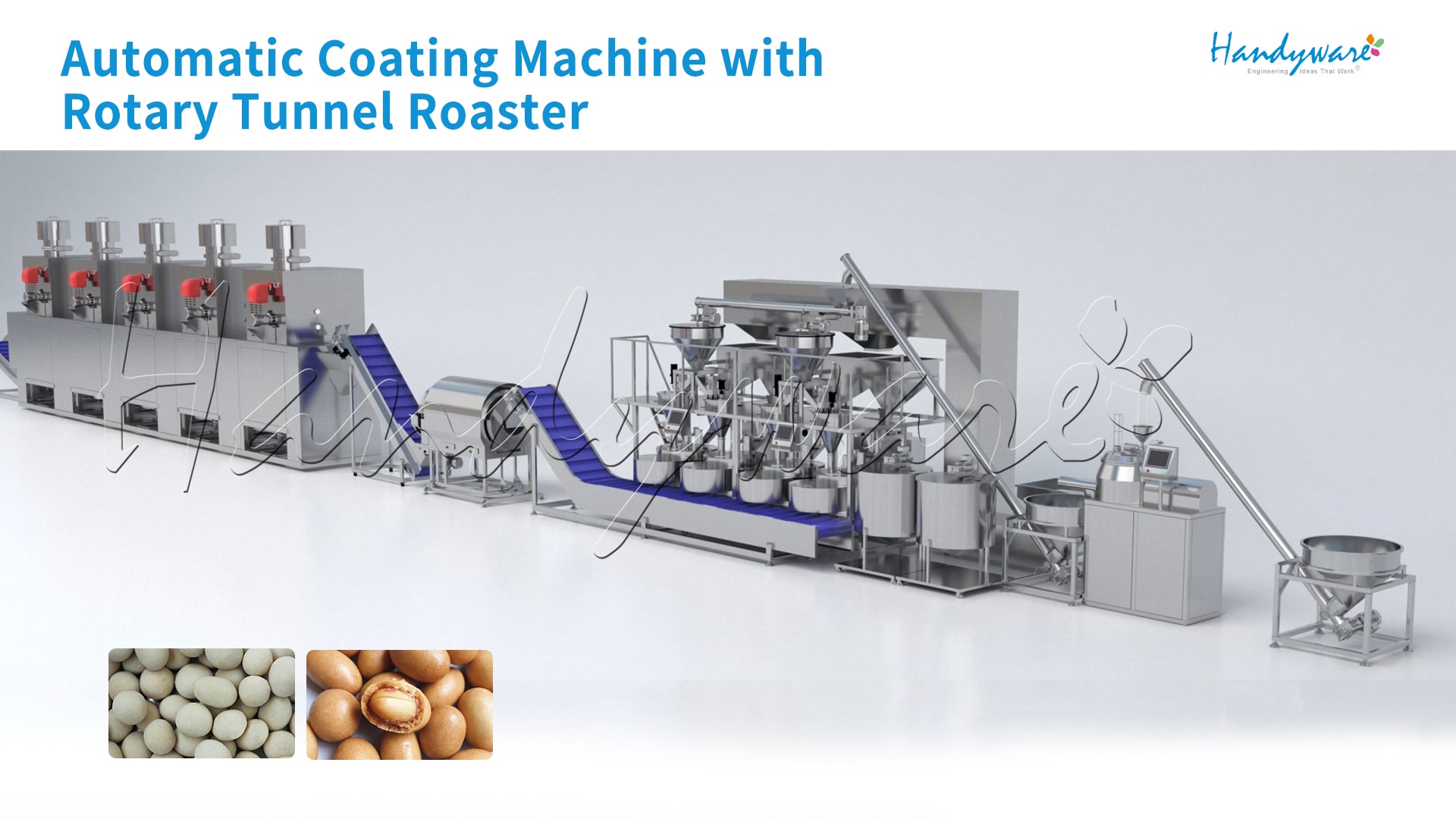 Automatic Coating Machine with Rotary Tunnel Roaster